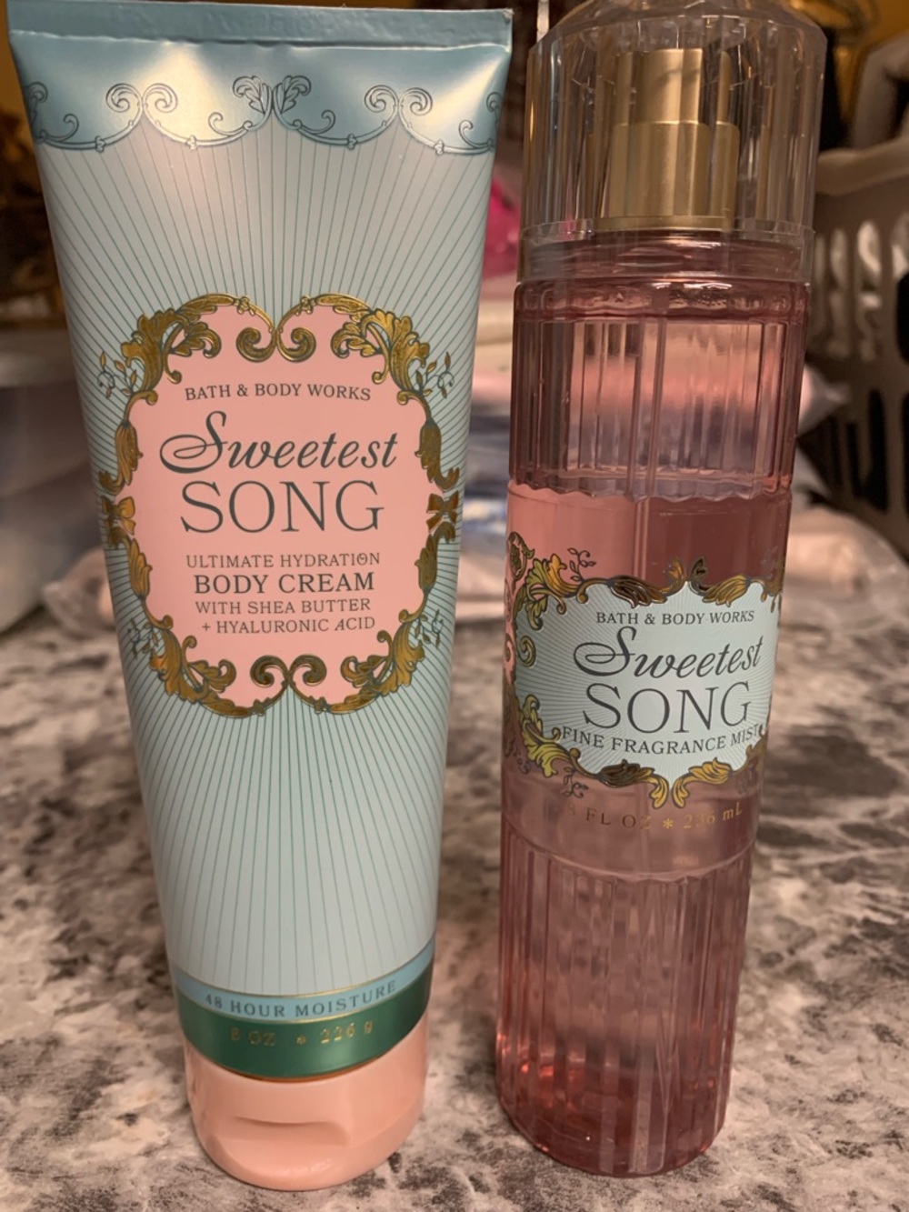Bath & Body Works Sweetest Song Body Cream & Fragrance Mist - FULL SIZE